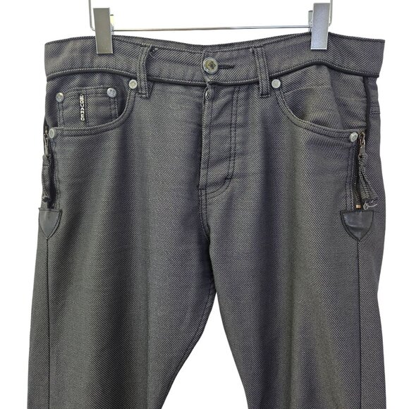 DSquared2 Emergency Sustenance Dot Print Zipper Embellished Pants Size 32 - Picture 5 of 11